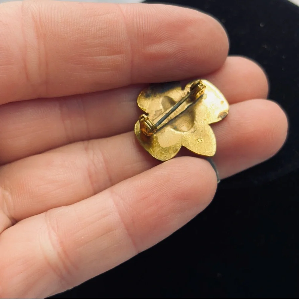 Gold Eagle Emblem Lapel Pin